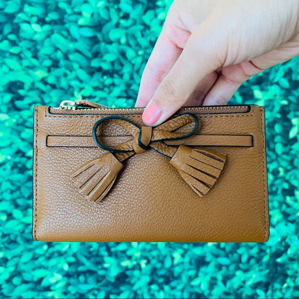 Kate Spade Hayes Small Wallet Tassel warm Ginger - Picture 1 of 7